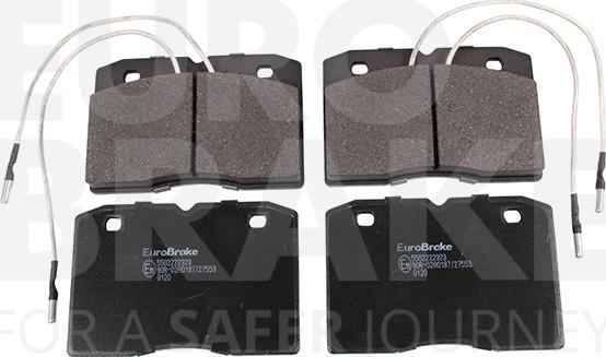 Eurobrake 5502222323 - Brake Pad Set, disc brake autospares.lv