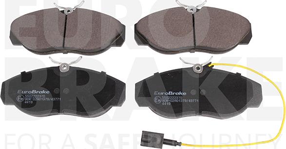 Eurobrake 5502222370 - Brake Pad Set, disc brake autospares.lv