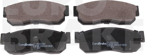 Eurobrake 5502222207 - Brake Pad Set, disc brake autospares.lv