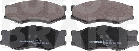 Eurobrake 5502222212 - Brake Pad Set, disc brake autospares.lv