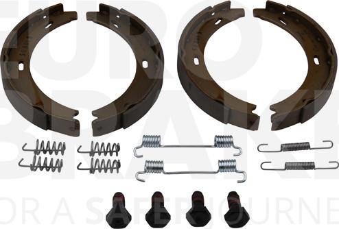 Eurobrake 58492733868 - Brake Shoe Set, parking brake autospares.lv