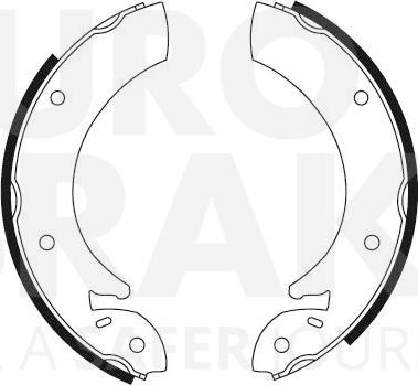 Eurobrake 58492725056 - Brake Shoe Set autospares.lv