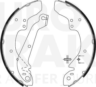 Eurobrake 58492725358 - Brake Shoe Set autospares.lv