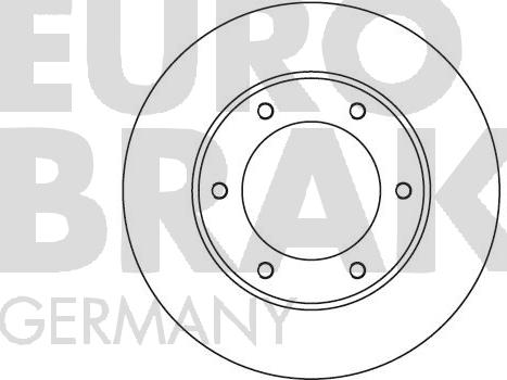 Eurobrake 5815204541 - Brake Disc autospares.lv