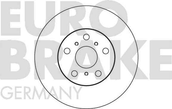 Eurobrake 5815204538 - Brake Disc autospares.lv