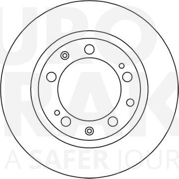 Eurobrake 5815205601 - Brake Disc autospares.lv