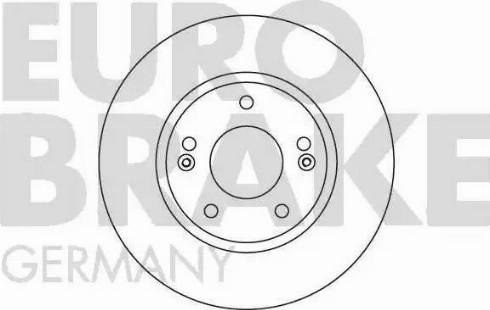 Eurobrake 5815203421 - Brake Disc autospares.lv