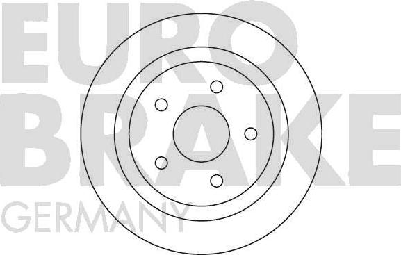 Eurobrake 5815202539 - Brake Disc autospares.lv