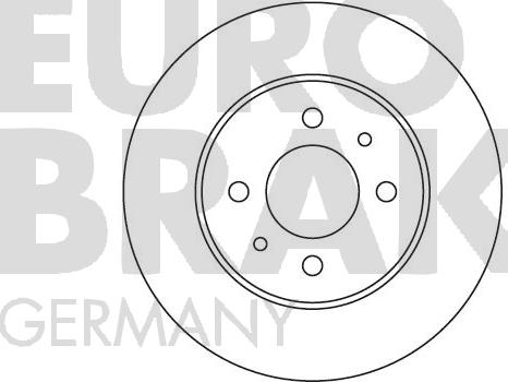 Eurobrake 5815202307 - Brake Disc autospares.lv