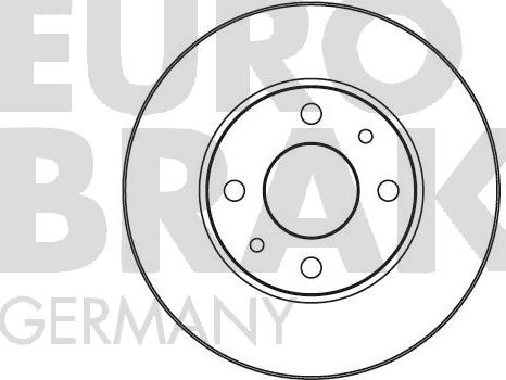 Eurobrake 5815202313 - Brake Disc autospares.lv