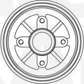 Eurobrake 5825251909 - Brake Drum autospares.lv