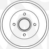 Eurobrake 5825253925 - Brake Drum autospares.lv