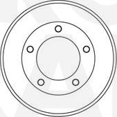 Eurobrake 5825262511 - Brake Drum autospares.lv