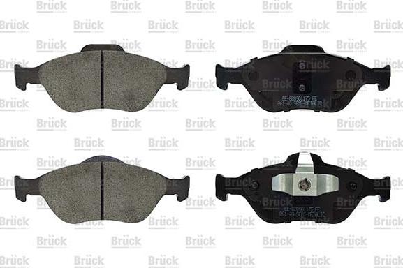 EURO ESPAÑA EE-8308D1189 - Brake Pad Set, disc brake autospares.lv