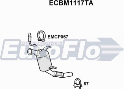 EuroFlo ECBM1117TA - Catalytic Converter autospares.lv