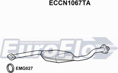 EuroFlo ECCN1067TA - Catalytic Converter autospares.lv