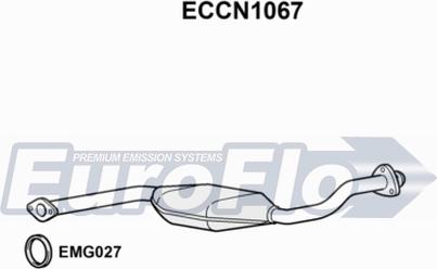 EuroFlo ECCN1067 - Catalytic Converter autospares.lv