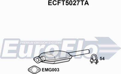 EuroFlo ECFT5027TA - Catalytic Converter autospares.lv