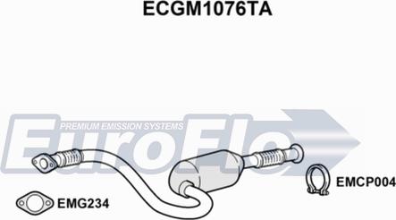 EuroFlo ECGM1076TA - Catalytic Converter autospares.lv