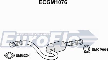 EuroFlo ECGM1076 - Catalytic Converter autospares.lv