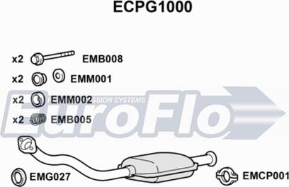 EuroFlo ECPG1000 - Catalytic Converter autospares.lv