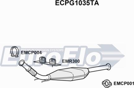 EuroFlo ECPG1035TA - Catalytic Converter autospares.lv