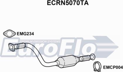 EuroFlo ECRN5070TA - Catalytic Converter autospares.lv