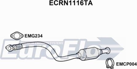 EuroFlo ECRN1116TA - Catalytic Converter autospares.lv