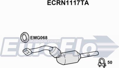 EuroFlo ECRN1117TA - Catalytic Converter autospares.lv