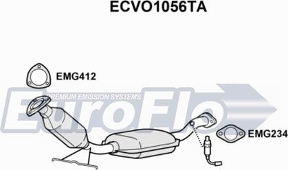 EuroFlo ECVO1056TA - Catalytic Converter autospares.lv