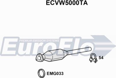 EuroFlo ECVW5000TA - Catalytic Converter autospares.lv