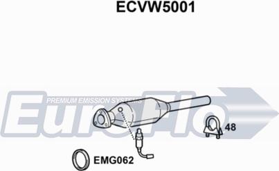 EuroFlo ECVW5001 - Catalytic Converter autospares.lv