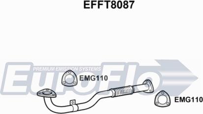 EuroFlo EFFT8087 - Exhaust Pipe autospares.lv
