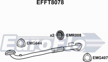 EuroFlo EFFT8078 - Exhaust Pipe autospares.lv