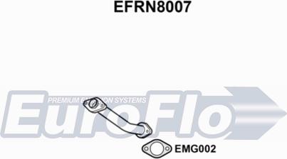 EuroFlo EFRN8007 - Exhaust Pipe autospares.lv