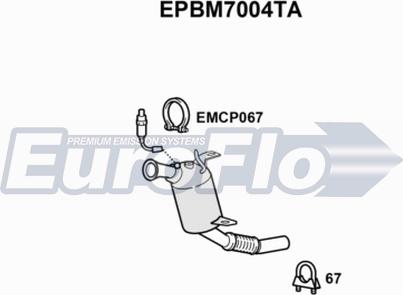 EuroFlo EPBM7004TA - Soot / Particulate Filter, exhaust system autospares.lv