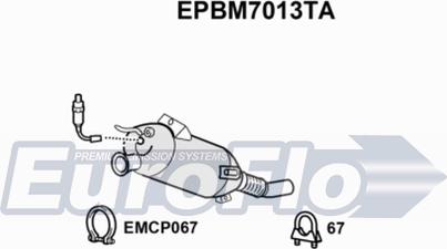 EuroFlo EPBM7013TA - Soot / Particulate Filter, exhaust system autospares.lv