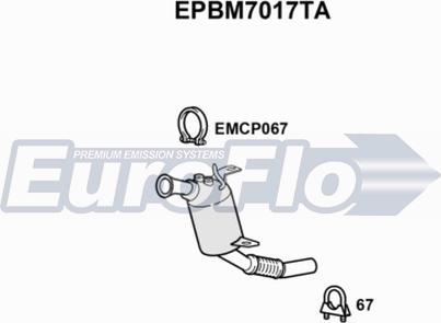EuroFlo EPBM7017TA - Soot / Particulate Filter, exhaust system autospares.lv