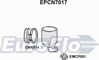 EuroFlo EPCN7017 - Soot / Particulate Filter, exhaust system autospares.lv