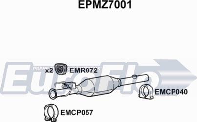 EuroFlo EPMZ7001 - Soot / Particulate Filter, exhaust system autospares.lv