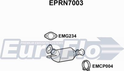 EuroFlo EPRN7003 - Soot / Particulate Filter, exhaust system autospares.lv