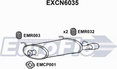 EuroFlo EXCN6035 - End Silencer autospares.lv