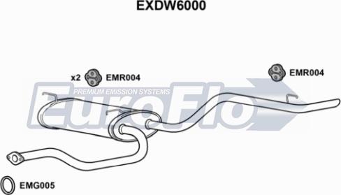 EuroFlo EXDW6000 - End Silencer autospares.lv