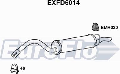 EuroFlo EXFD6014 - End Silencer autospares.lv