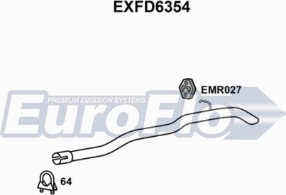 EuroFlo EXFD6354 - Exhaust Tip autospares.lv