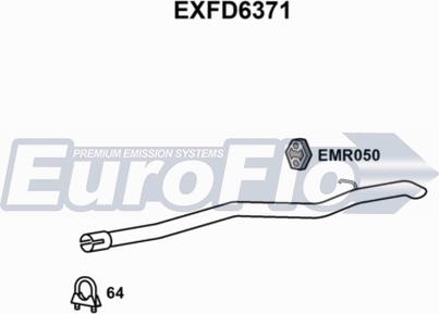 EuroFlo EXFD6371 - Exhaust Tip autospares.lv
