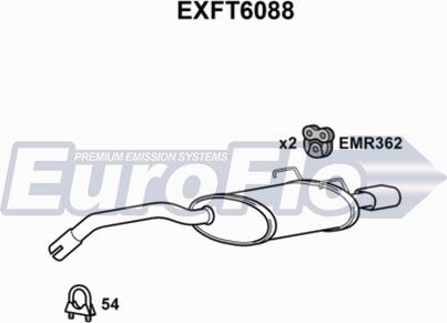 EuroFlo EXFT6088 - End Silencer autospares.lv