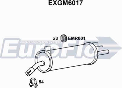 EuroFlo EXGM6017 - End Silencer autospares.lv