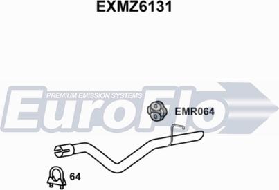 EuroFlo EXMZ6131 - Exhaust Tip autospares.lv