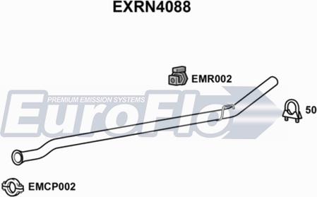 EuroFlo EXRN4088 - Exhaust Pipe autospares.lv